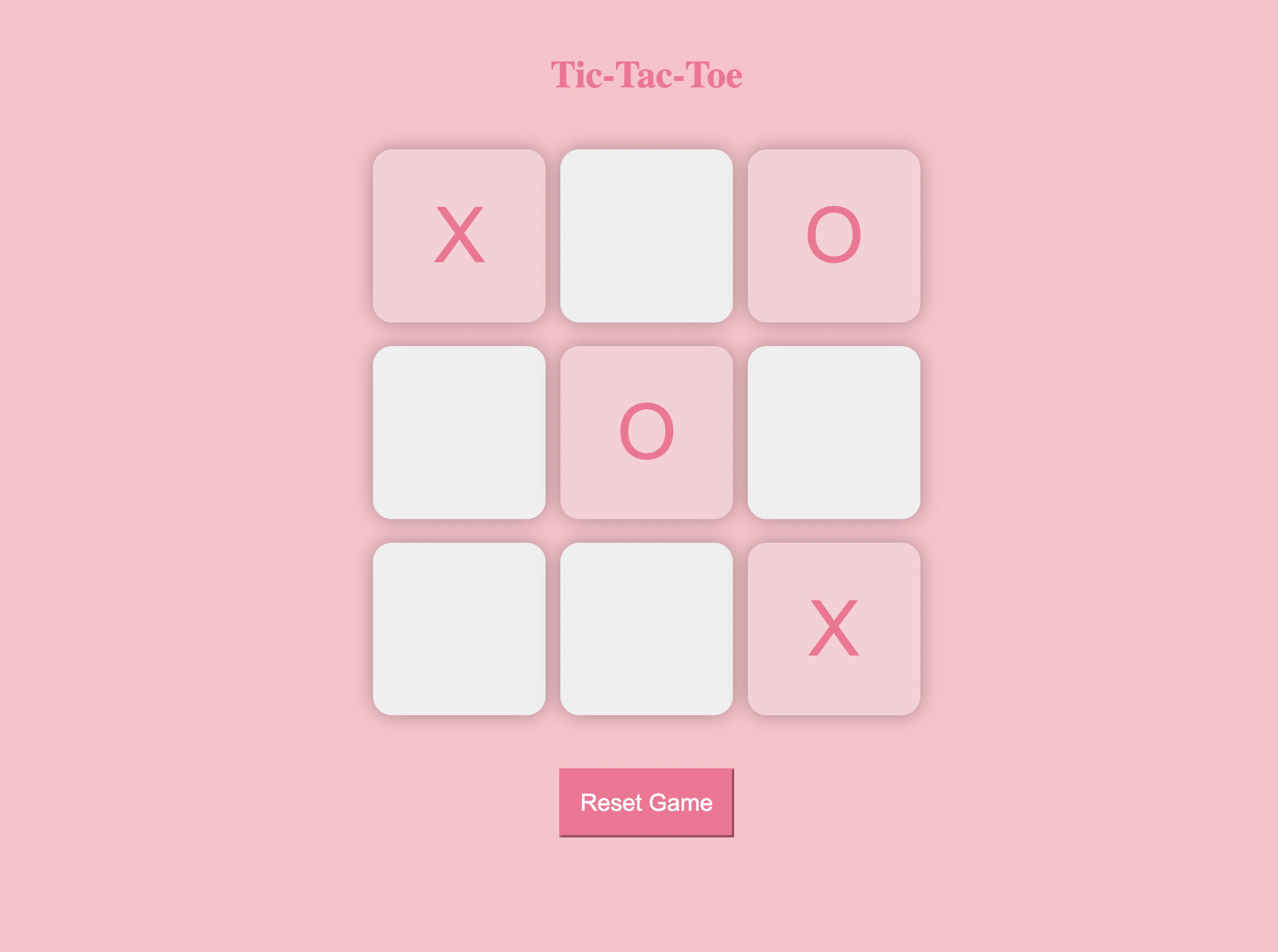 Tic Tac Toe Game